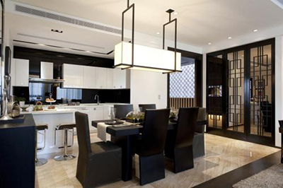 現代簡約風餐廳裝修效果圖