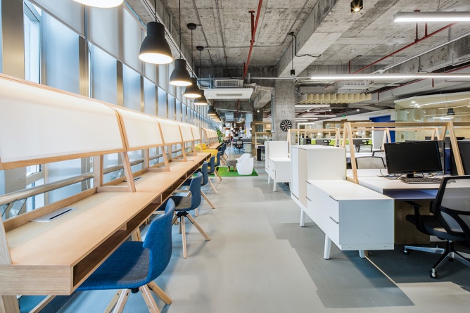 后現代辦公區裝修效果圖